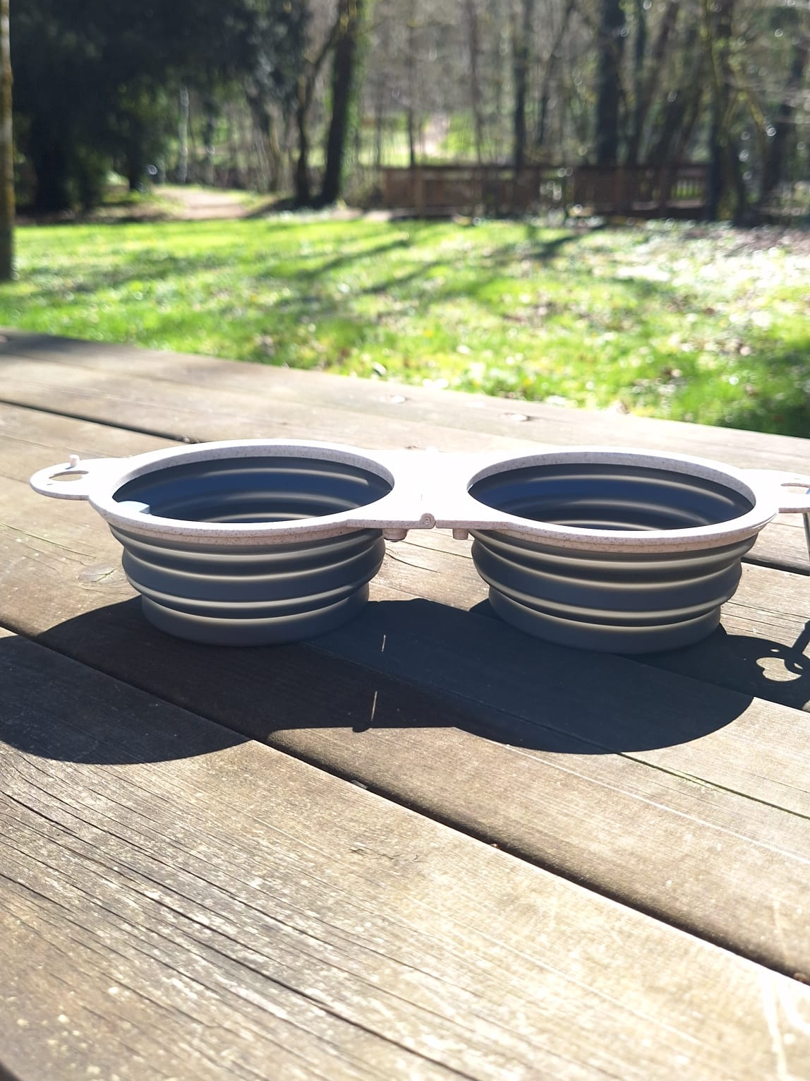 Gamelle pliable en plastique, aux couleurs du Chasseur Corrézien