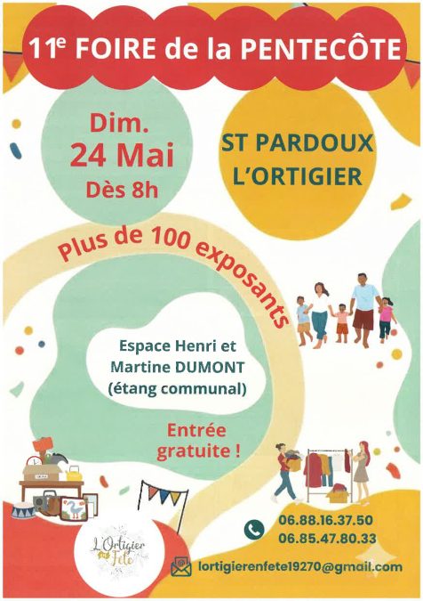 11ème foire de la Pentecôte - SAINT-PARDOUX-L'ORTIGIER