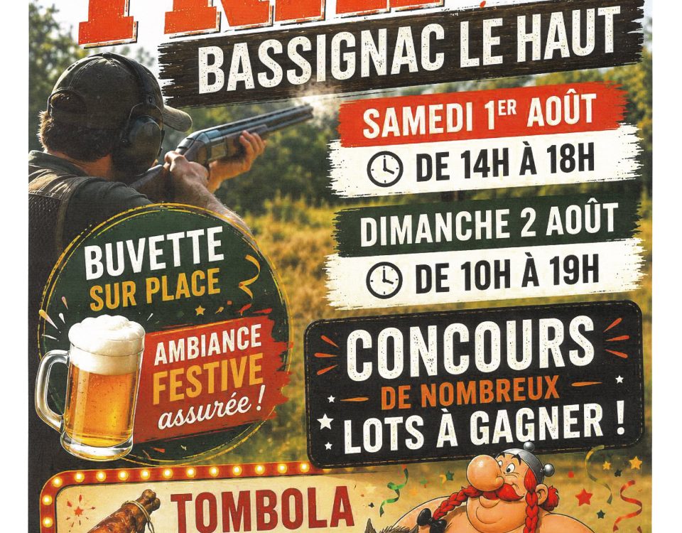 Ball Trap Bassignac-le-Haut le 1er août 2026