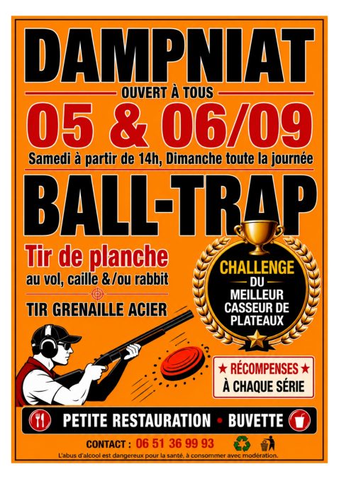 Affiche Ball Trap 05-06/09 Dampniat